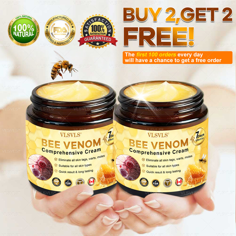 VLSVLS® Bee Venom Comprehensive Cream 💖💖LAST DAY 80% OFF (Sagging Skin, Fine Lines, Loss of Firmness, Flat Bust, Drooping Hips, and More)